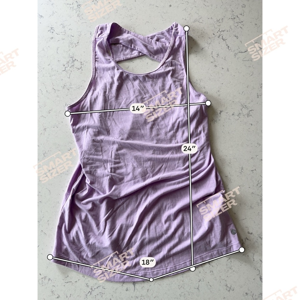 Women’s Lavender Tank Top - Athletic Style - Picture 11 of 11